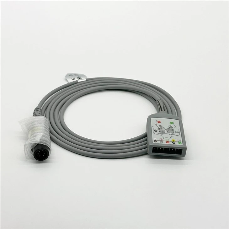 EDAN ECG Trunk Cable AHA/IEC 6-Pin 2.7M ET05DGS061