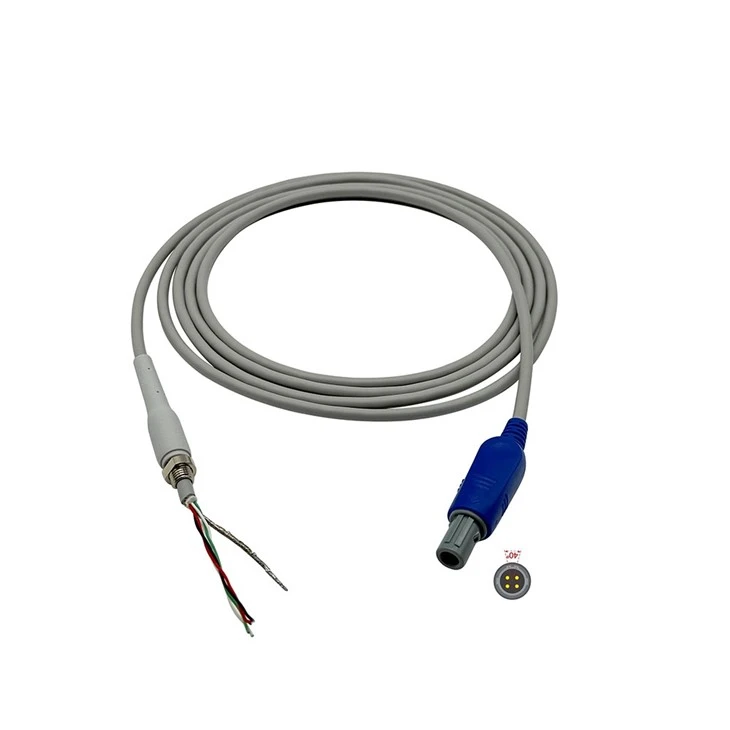 Edan Fetal Ultrasound US Transducer Repair Cable 4pin 40degree