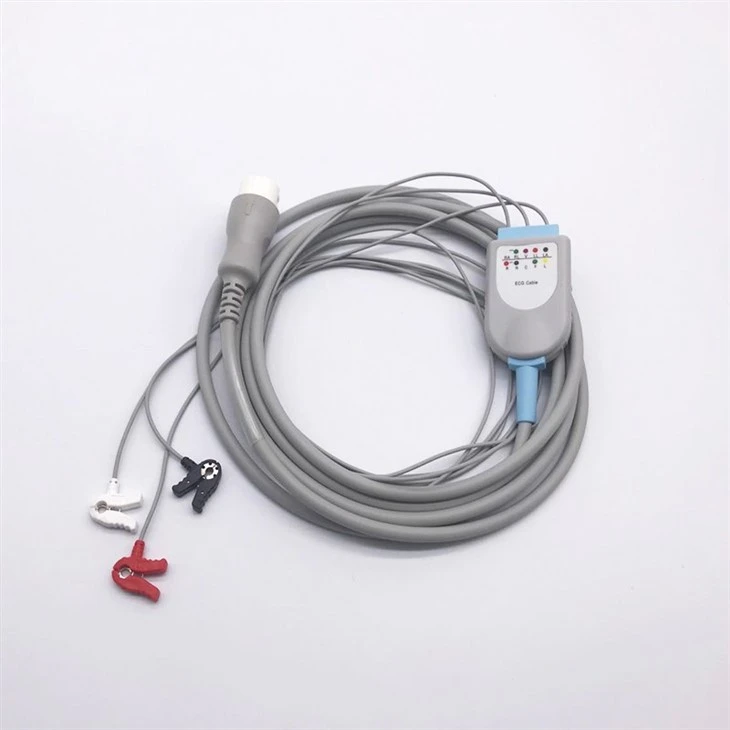 Philips 12-pin Round Neonatal 3-lead Mini-clip ECG Cable factory