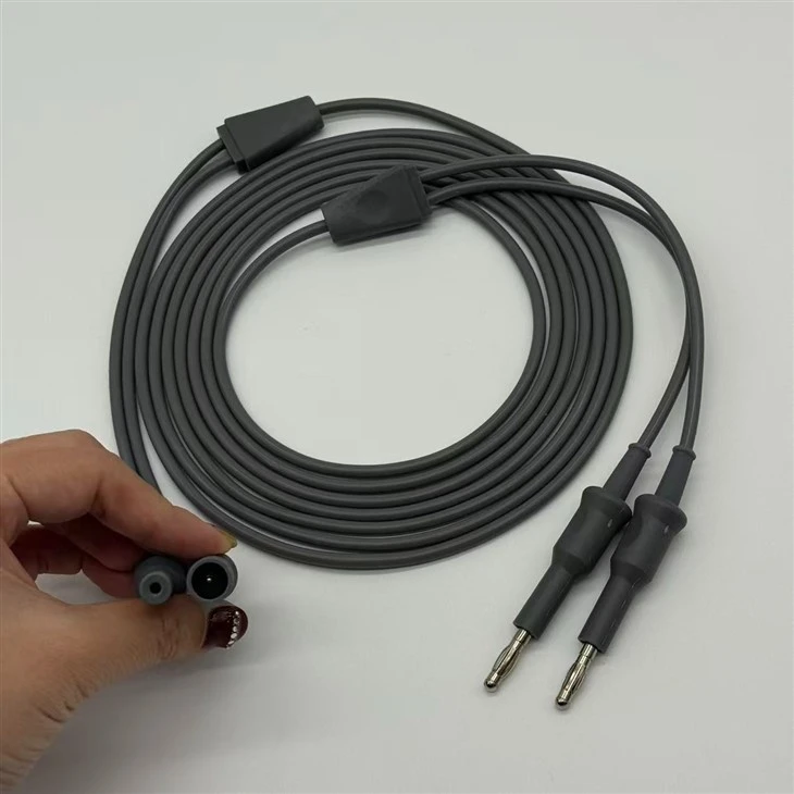 Reusable Bipolar Coagulation Clamp Cable 4mm Banana Plug Connection Bovie Interface best