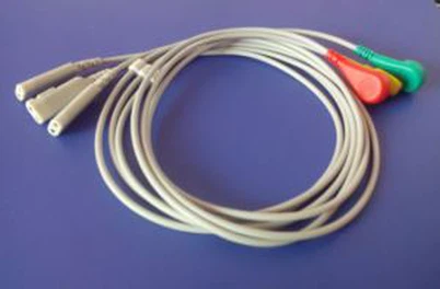 Conmed, Datex, welch Zoll, pionir, Philips 3Led Wire EKG kabel s Clip i Snap Factory osigurati