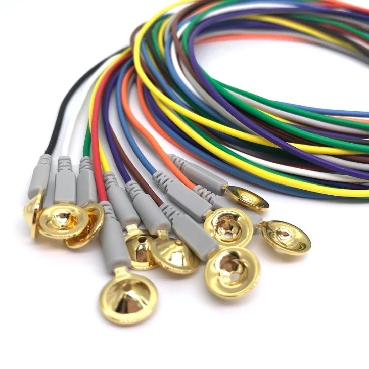 Reusable Brain EEG Electrodes Gold Cup
