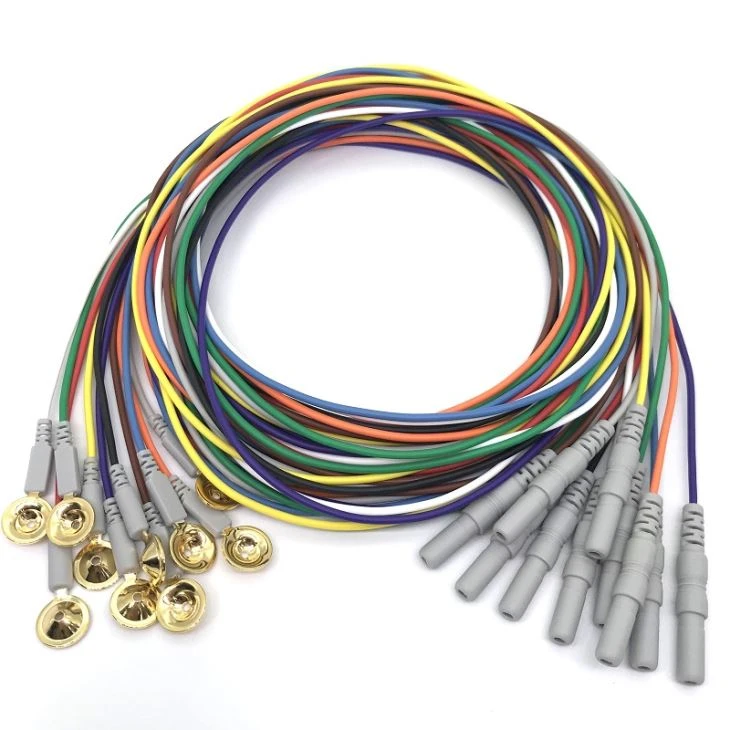 Reusable Brain EEG Electrodes Gold Cup