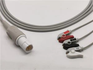 Drager jednodijelni EKG mjerni kabel 3 vodi klip