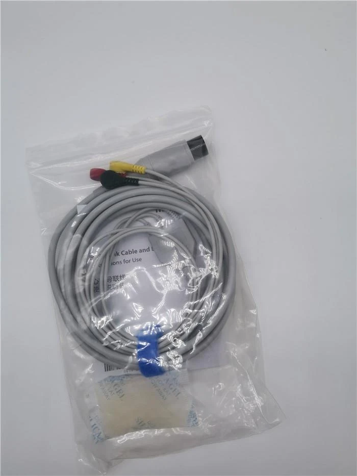 Mindray EA6132B Original 3 Leads Snap ECG Cable