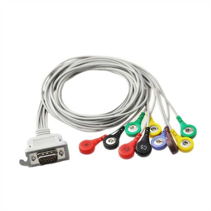 Schiller EKG Holter kabel 10 vodi IEC Snap